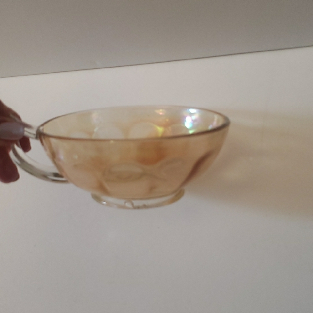 Elegant Iridescent Glass Bowl